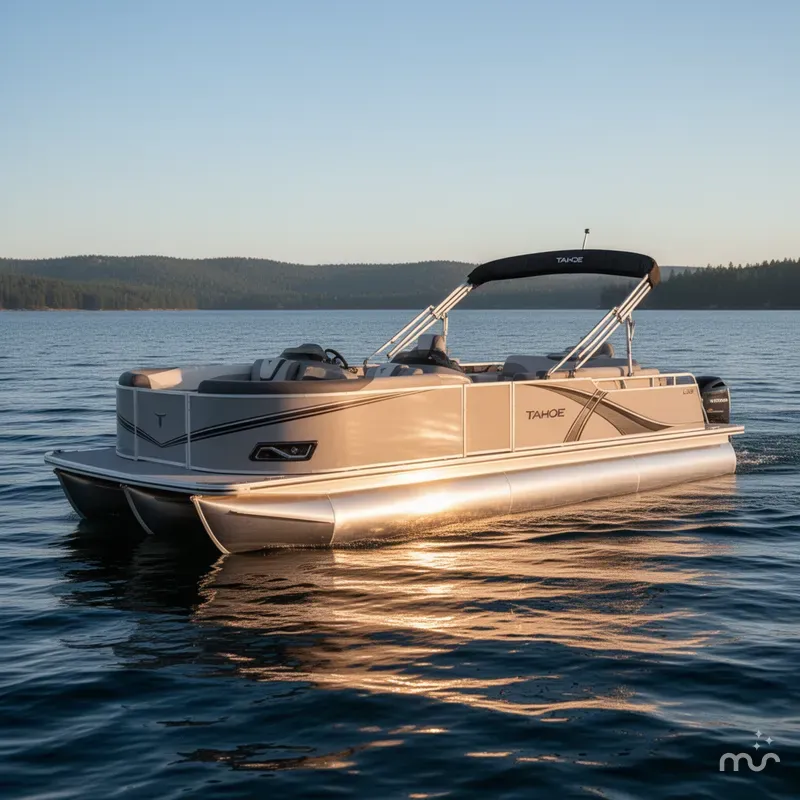 Slide: The Image of Tahoe LTZ 2385 Swingback (VRL) Pontoon & Honda 4-Stroke 2025 - 2