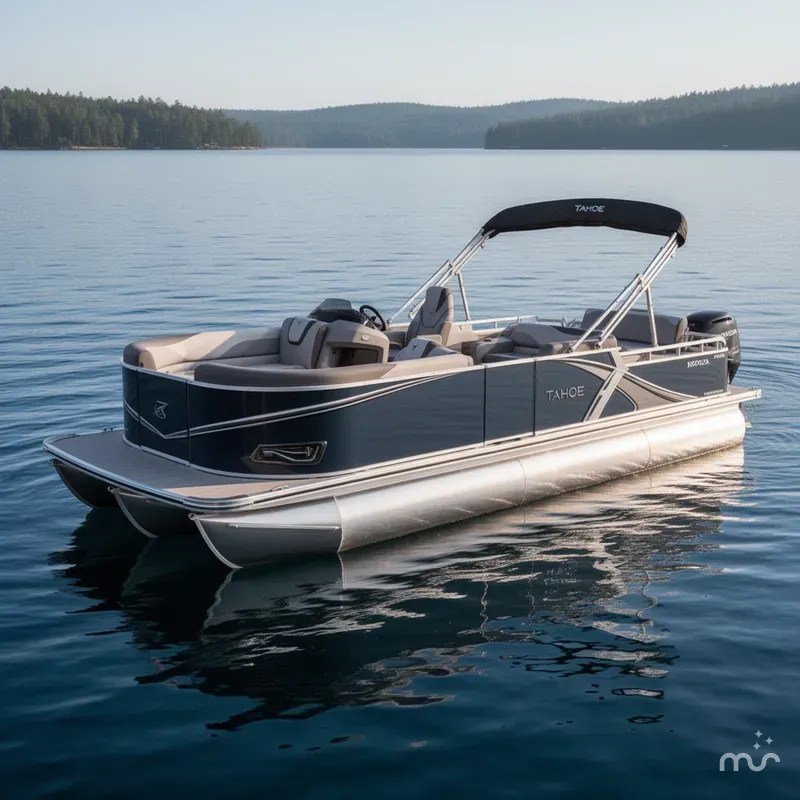Slide: The Image of Tahoe LTZ 2385 Swingback (VRL) Pontoon & Honda 4-Stroke 2025 - 2