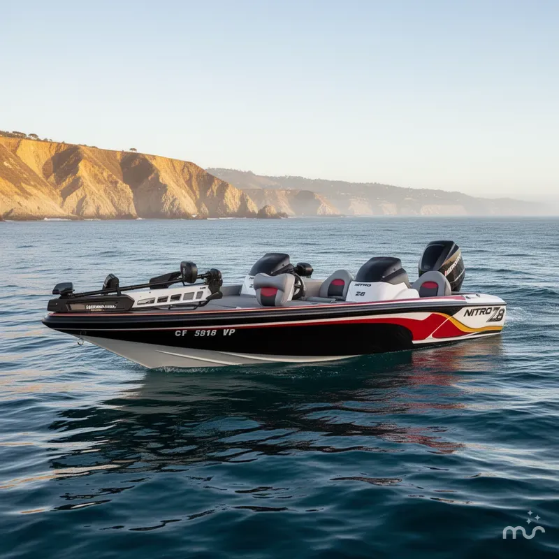 Slide: The Image of Nitro Z-8 w/ 225HP Mercury! 2010 - 2