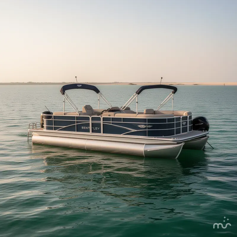 Slide: The Image of Bentley Pontoons Legacy 223 Navigator 2025 - 2