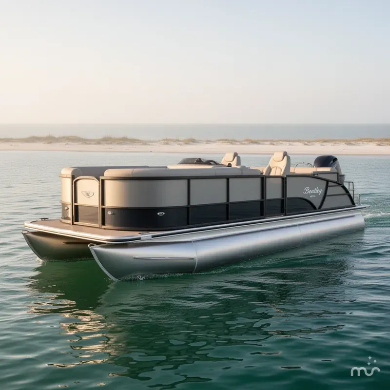 Slide: The Image of Bentley Pontoons Legacy Swingback 240 2024 - 1