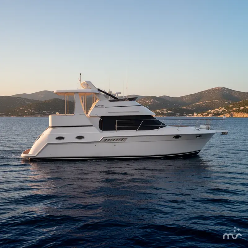 Slide: The Image of Carver Yachts 356 Aft Cabin Motor Yacht 2001 - 2