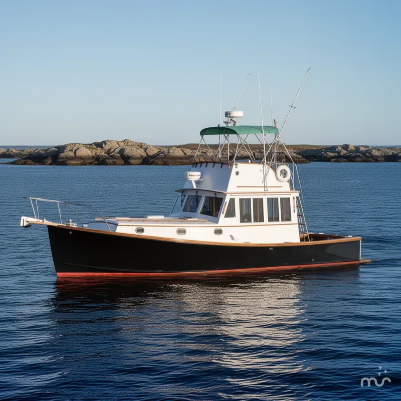 The Image of Stanley 36' Downeast Fly Bridge Cruise 1990 - 0