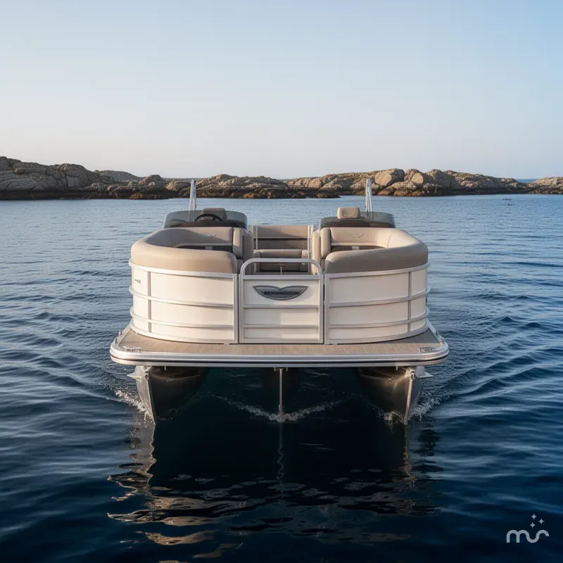 Slide: The Image of Bennington M Quad Bench 22 MFB Pontoon 2025 - 1