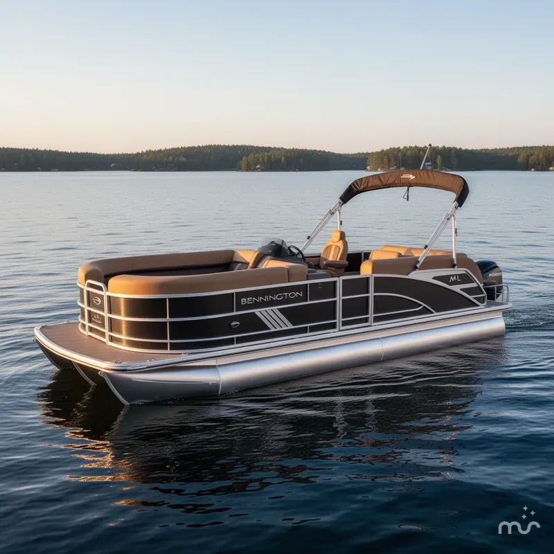 Slide: The Image of Bennington M L Bench 22 ML Pontoon 2025 - 1