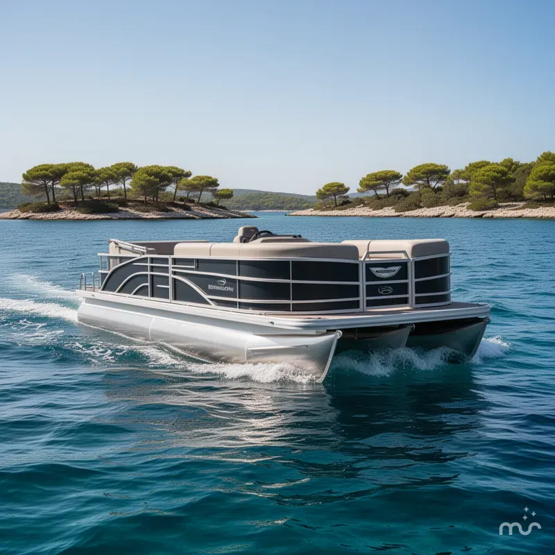 Slide: The Image of Bennington M Quad Bench 22 MFB Pontoon 2025 - 2