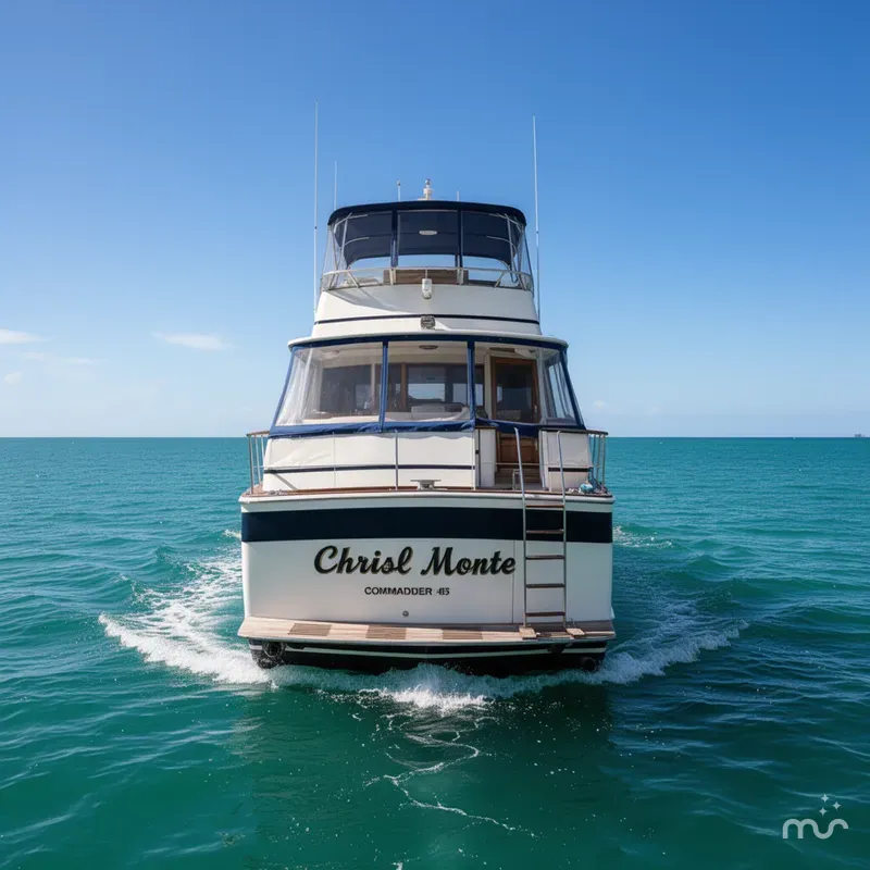 Slide: The Image of Chris-Craft 45 Commander Convertible 1973 - 0