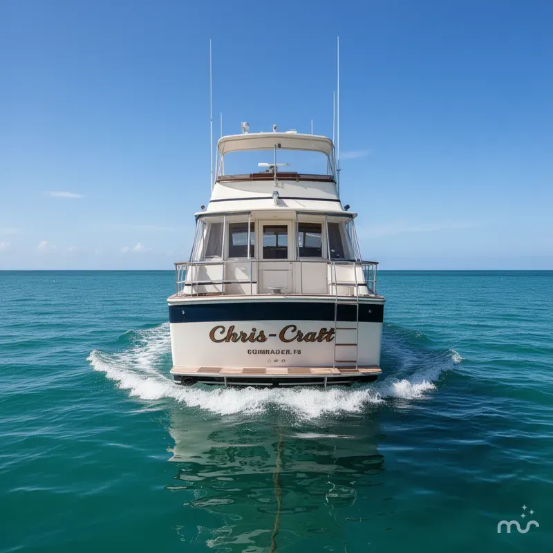 Slide: The Image of Chris-Craft 45 Commander Convertible 1973 - 1