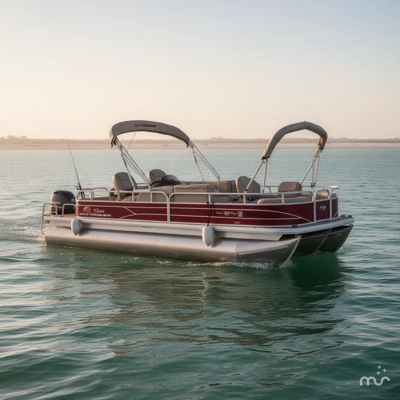 Slide: The Image of Sun Tracker FISHING BARGE 22 DLX 2019 - 0