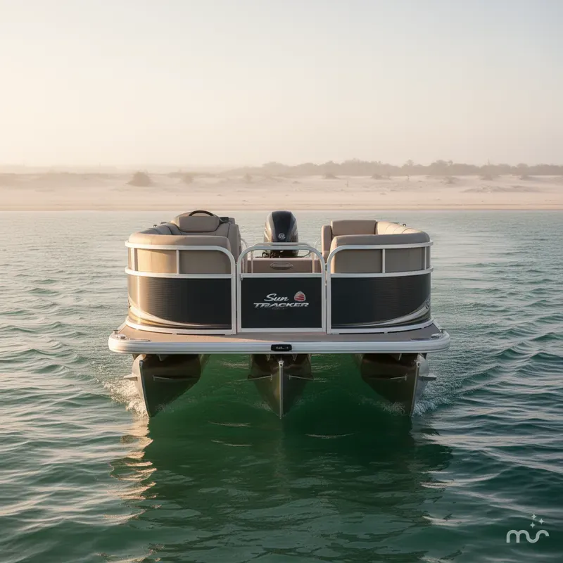 Slide: The Image of Sun Tracker Party Barge 18 DLX 2025 - 3