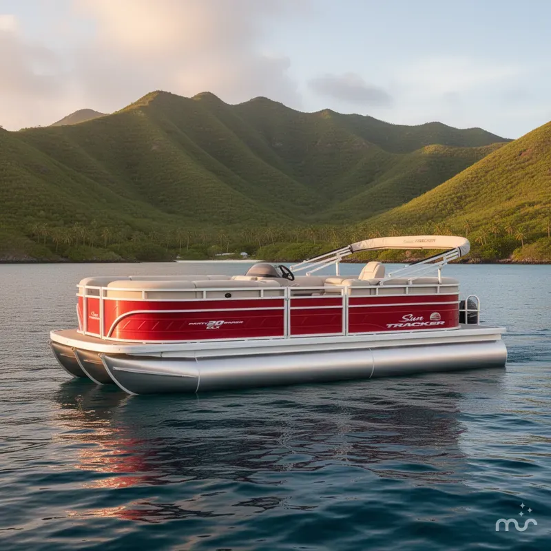 Slide: The Image of Sun Tracker Party Barge 20 DLX 2025 - 2