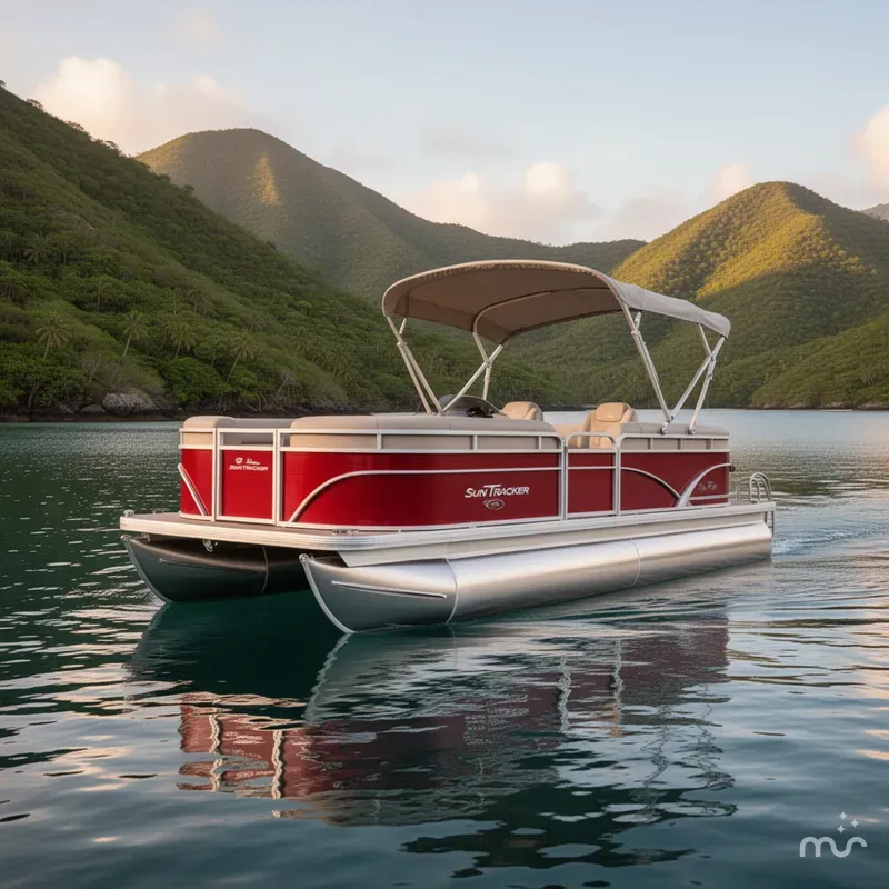 Slide: The Image of Sun Tracker Party Barge 20 DLX 2025 - 4