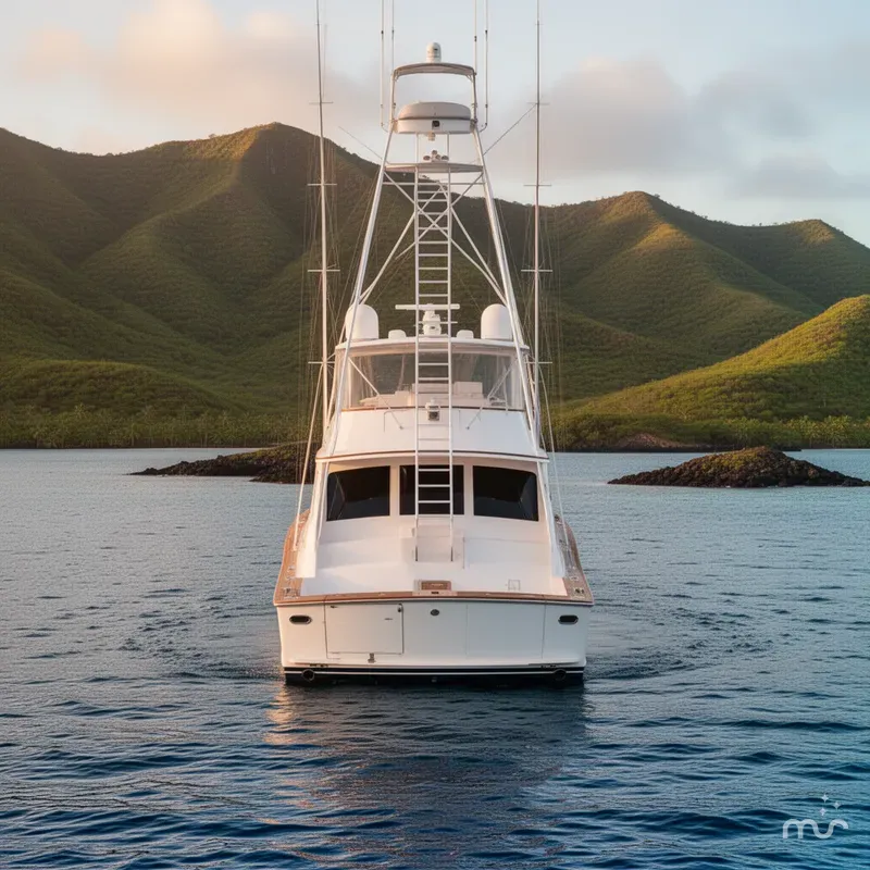 Slide: The Image of Huckins 70 Sportfish Convertible 1998 - 3