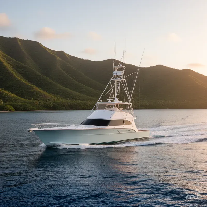 Slide: The Image of Huckins 70 Sportfish Convertible 1998 - 4