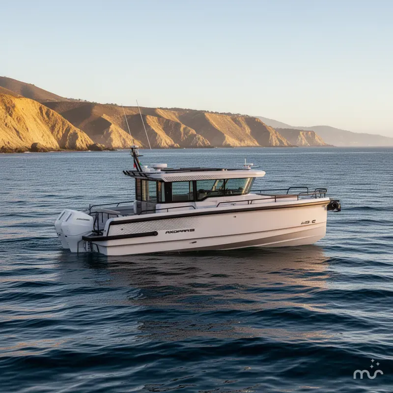 Slide: The Image of Axopar 37XC Cross Cabin Mediterrana Edition with Aft Cabin 2025 - 0