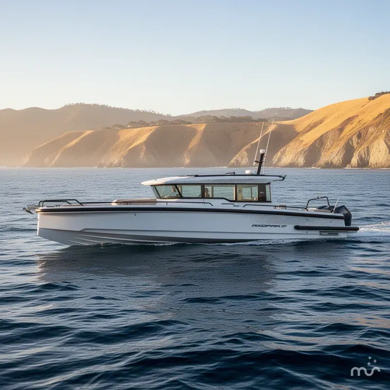Slide: The Image of Axopar 37XC Cross Cabin Mediterrana Edition with Aft Cabin 2025 - 1