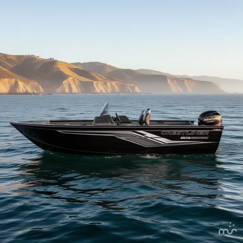 Slide: The Image of Crestliner Fish Hawk 1750 SC w/ 115HP Mercury! 2025 - 0