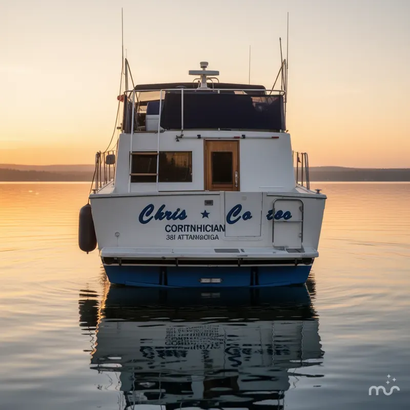 Slide: The Image of Chris-Craft 380 Corinthian 1980 - 3