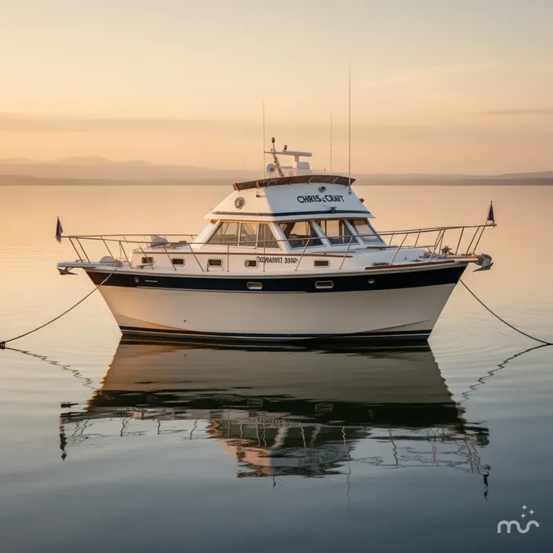 Slide: The Image of Chris-Craft 380 Corinthian 1980 - 4