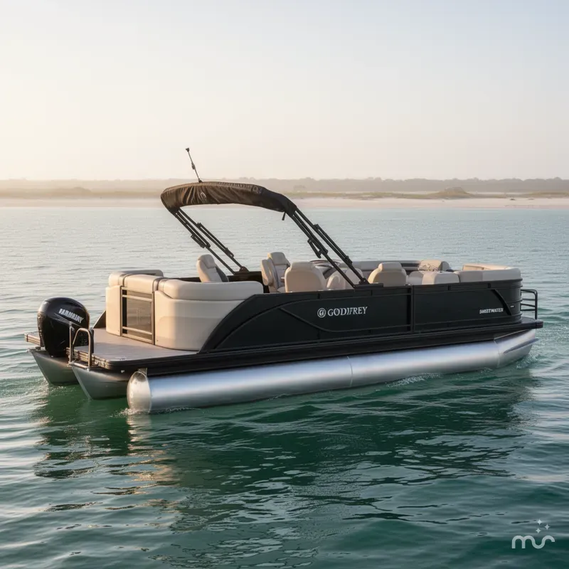 Slide: The Image of Godfrey Sweetwater 22' Quad Social Tritoon - 2286 QS 2025 - 0