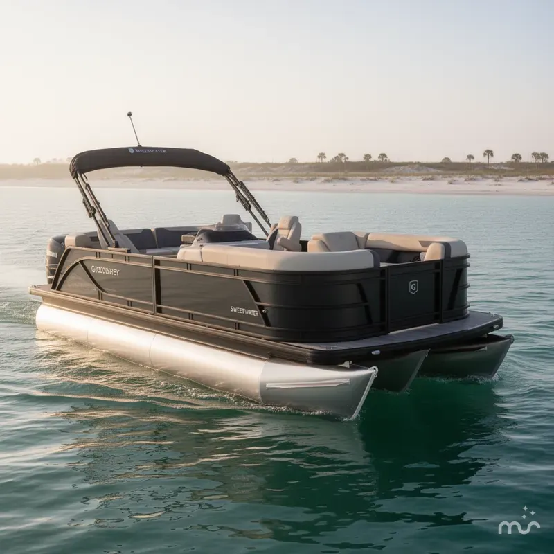 Slide: The Image of Godfrey Sweetwater 22' Quad Social Tritoon - 2286 QS 2025 - 1