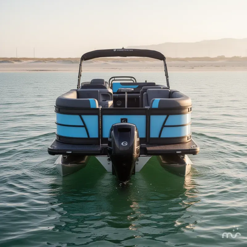 Slide: The Image of Godfrey Sweetwater 22' Flip Lounge Tritoon - 2286 SFL 2025 - 2
