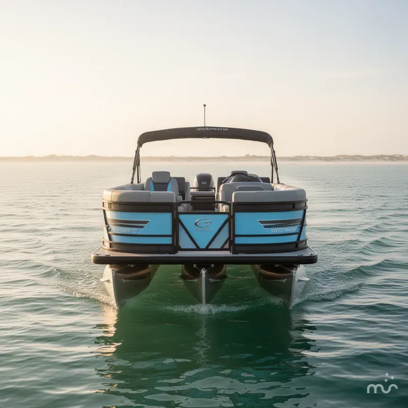 Slide: The Image of Godfrey Sweetwater 22' Flip Lounge Tritoon - 2286 SFL 2025 - 3