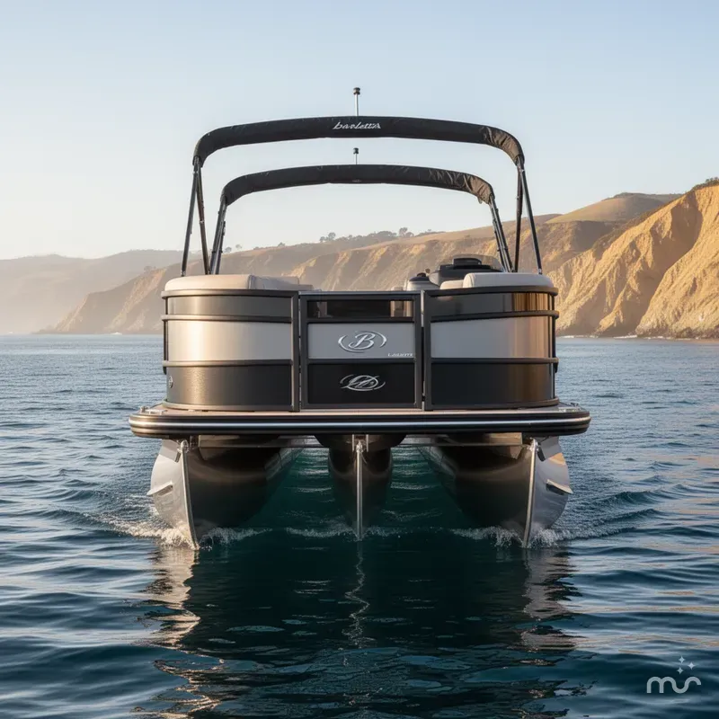 Slide: The Image of Barletta Lusso Ultra-Entertainer L25UEA w/ 400HP Mercury V10! 2025 - 2