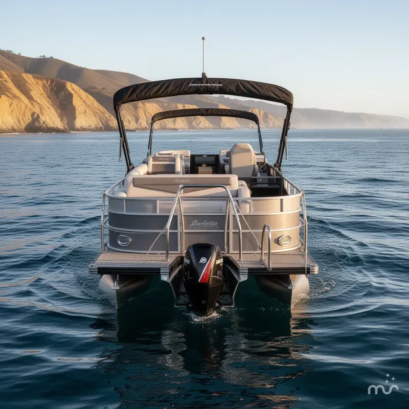 Slide: The Image of Barletta Cabrio Ultra-Lounge C24U 200HP Mercury! 2025 - 2