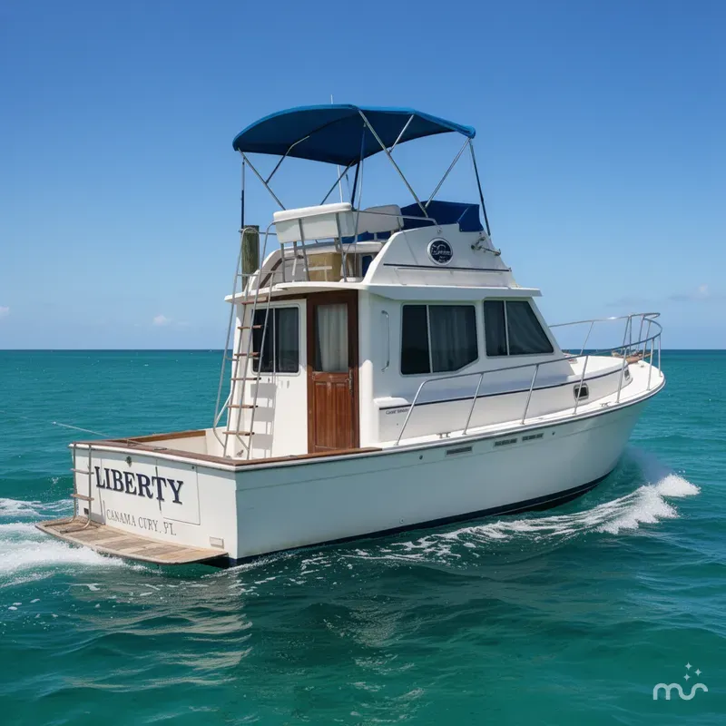 Slide: The Image of Cape Dory 33 Flybridge Cruiser 1990 - 0