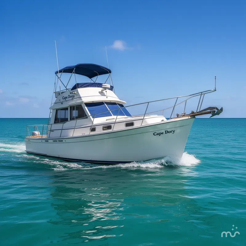 Slide: The Image of Cape Dory 33 Flybridge Cruiser 1990 - 4