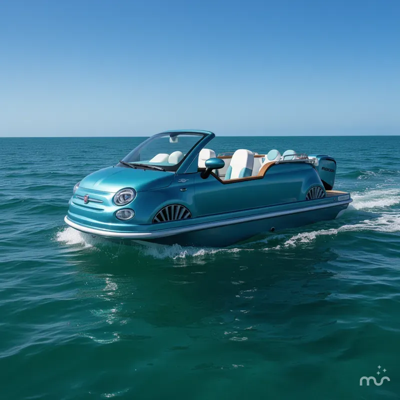 Slide: The Image of Car Off-Shore Fiat 500 Classic 2025 - 2