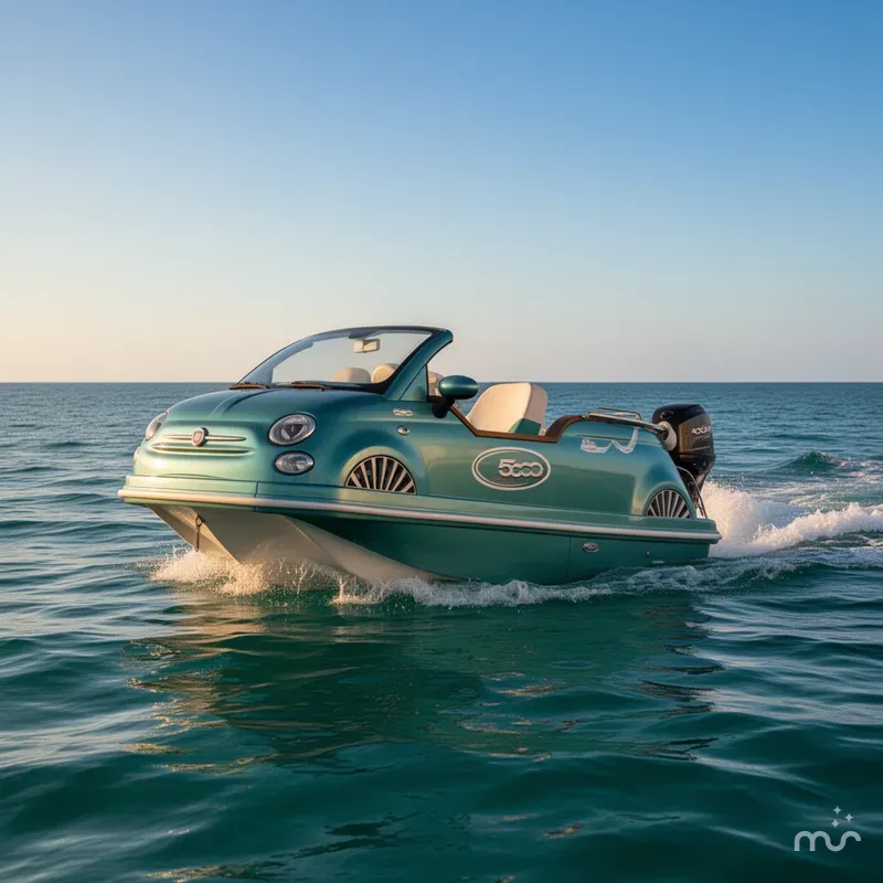 Slide: The Image of Car Off-Shore Fiat 500 Classic 2025 - 4