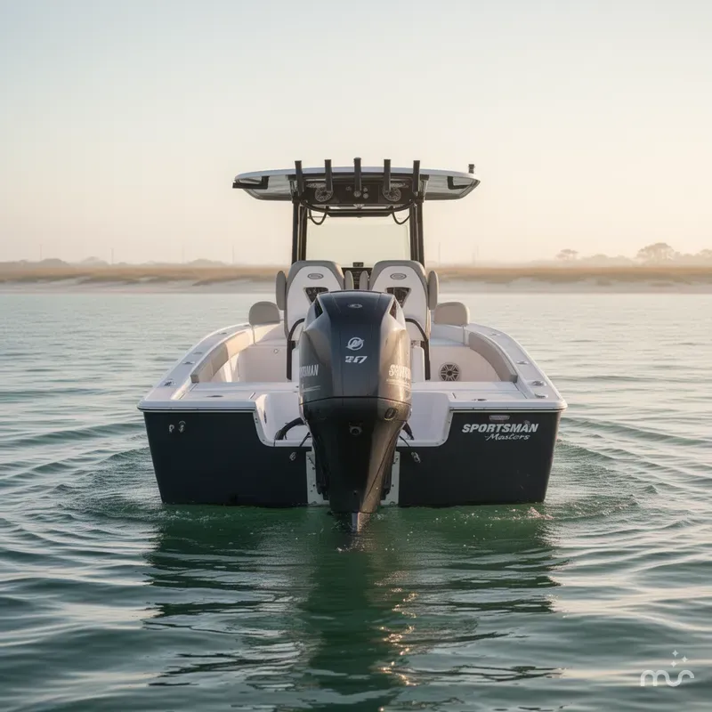 Slide: The Image of Sportsman Masters 267 Bay Boat 2023 - 2