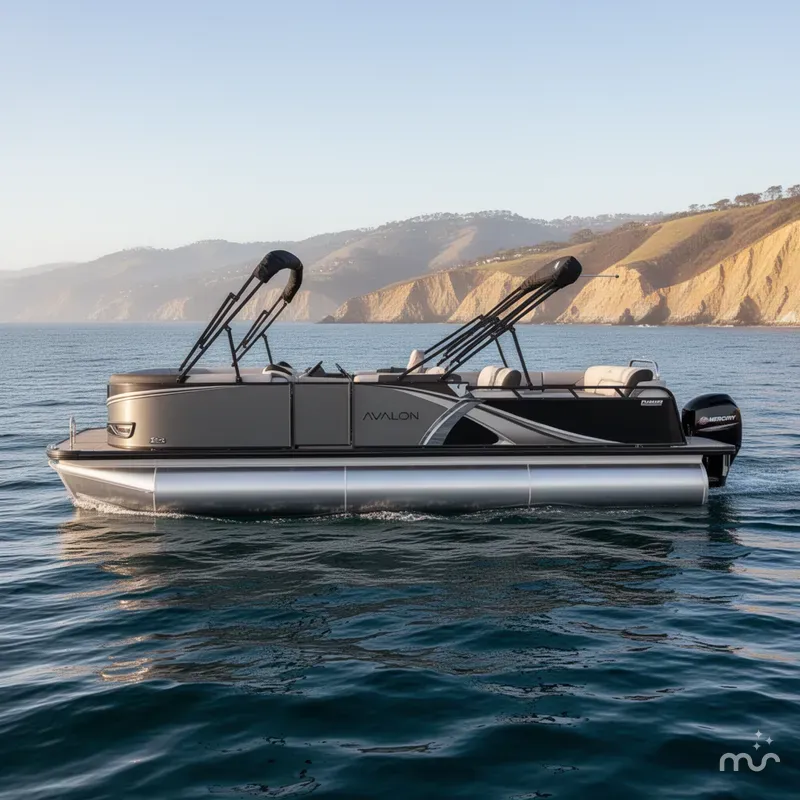 Slide: The Image of Avalon 23' LSZ Platinum Versatile Rear Lounge w/ 200HP Mercury! 2025 - 0