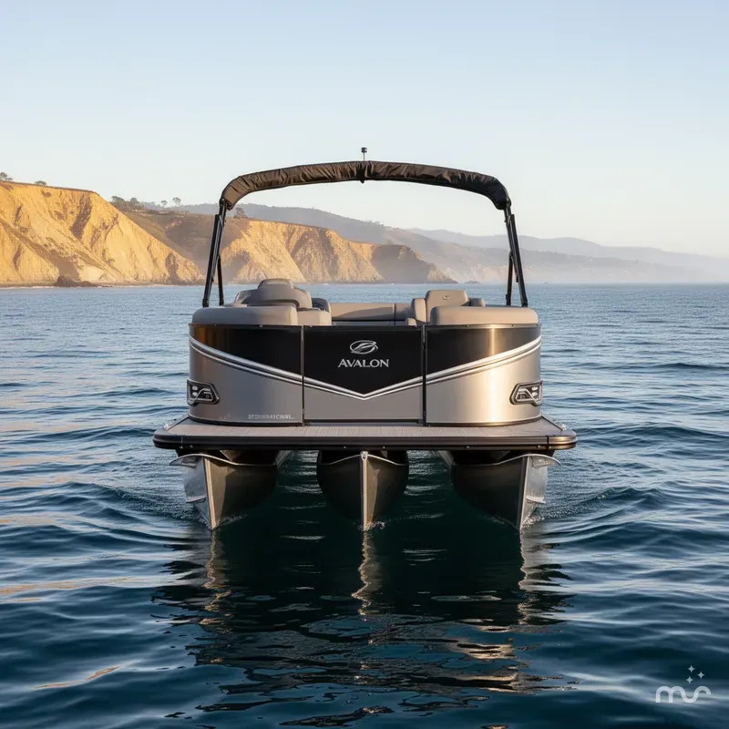 Slide: The Image of Avalon 23' LSZ Platinum Versatile Rear Lounge w/ 200HP Mercury! 2025 - 1