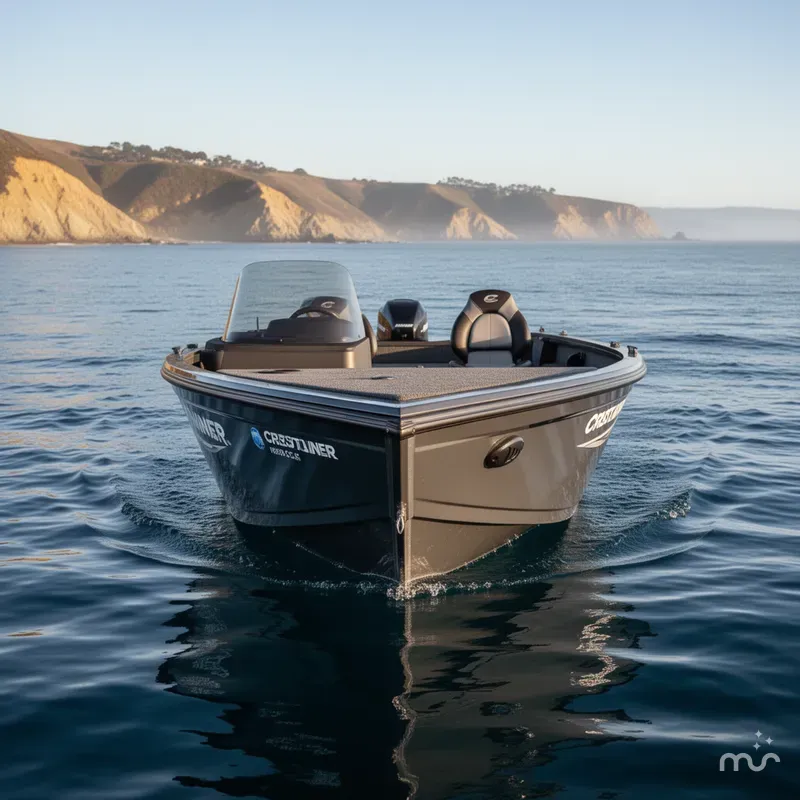 Slide: The Image of Crestliner Hawk 1650 SC JS w/ 90HP Mercury! 2025 - 0