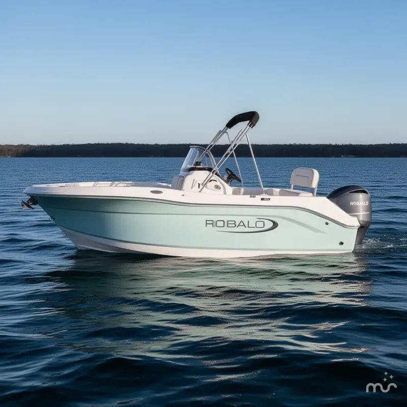Slide: The Image of Robalo R207 Dual Console 2025 - 2