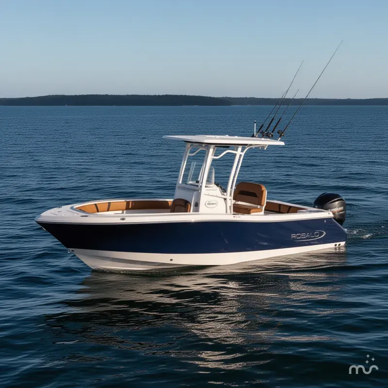 Slide: The Image of Robalo R230 Center Console 2025 - 2