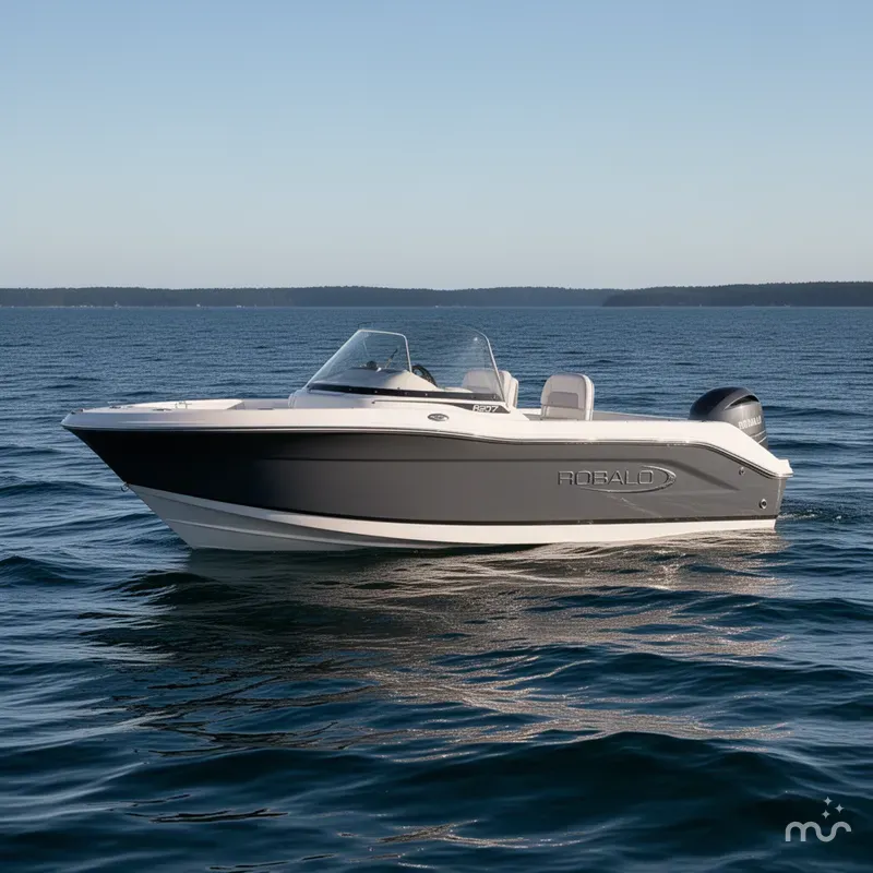 Slide: The Image of Robalo R207 Dual Console 2025 - 2
