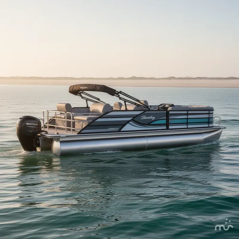 Slide: The Image of Bentley Pontoons LEGACY 243 QUAD SWINGBACK 2025 - 0