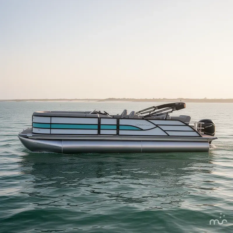 Slide: The Image of Bentley Pontoons LEGACY 243 QUAD SWINGBACK 2025 - 1