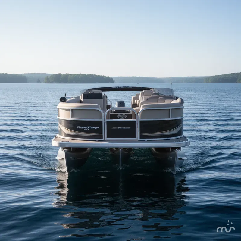 Slide: The Image of Sun Tracker Party Barge 16 DLX 2025 - 1