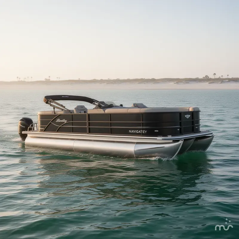 Slide: The Image of Bentley Pontoons Legacy 240 Navigator 2025 - 0