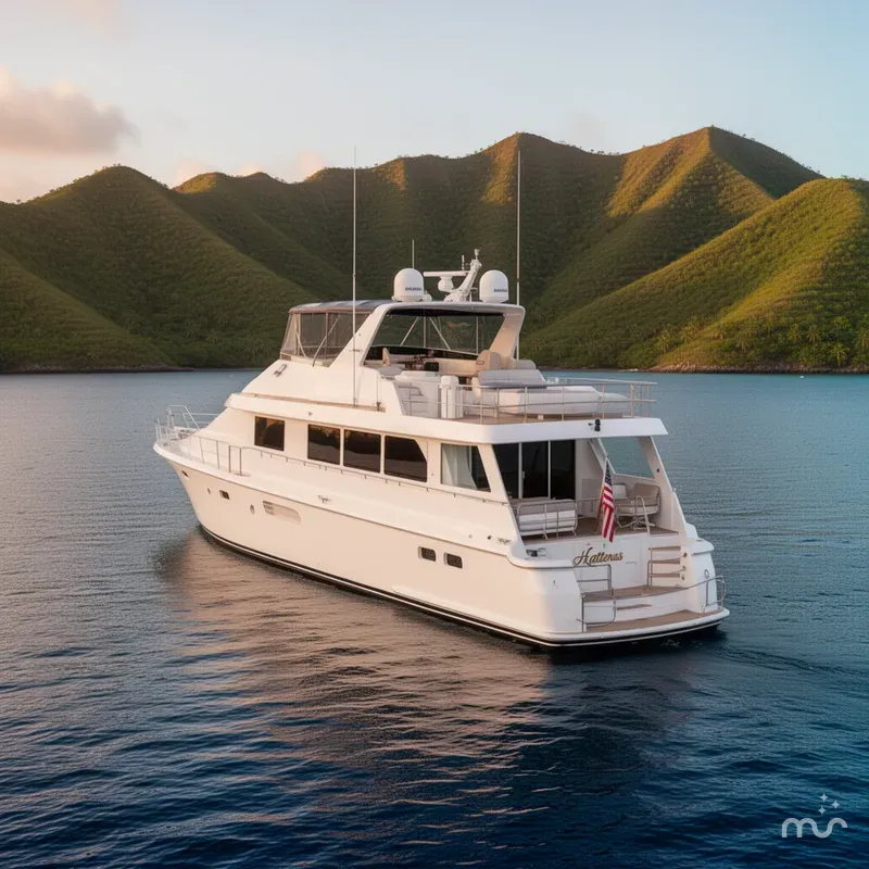 Slide: The Image of Hatteras 74 Sport Deck Motor Yacht 1998 - 3