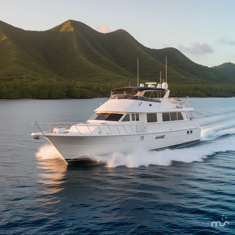 Slide: The Image of Hatteras 74 Sport Deck Motor Yacht 1998 - 4