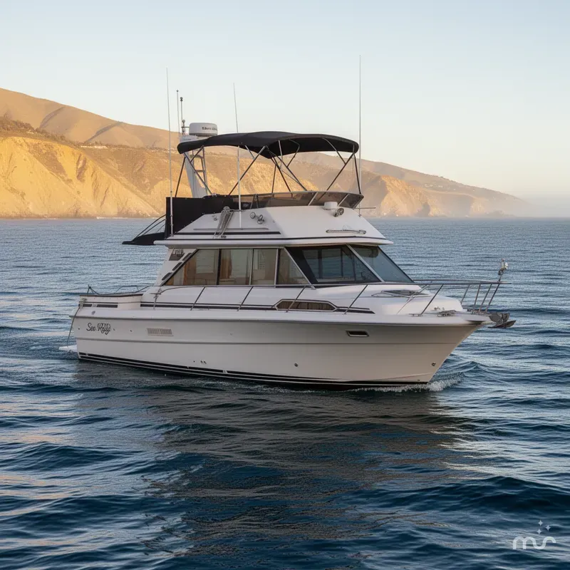 Slide: The Image of Sea Ray 340 Sedan Bridge 1986 - 0