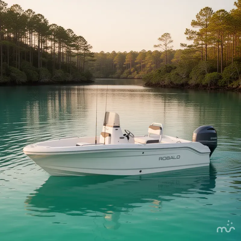 Slide: The Image of Robalo R160 Center Console 2025 - 2