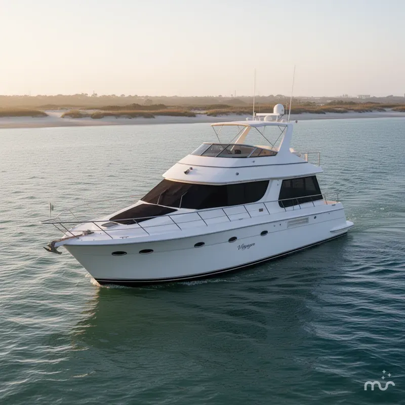 Slide: The Image of Carver Yachts 530 Voyager Pilothouse 1999 - 1