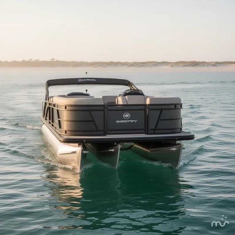 Slide: The Image of Godfrey Sweetwater 2486 SFL Tritoon - 250 HP Yamaha SHO 2025 - 2